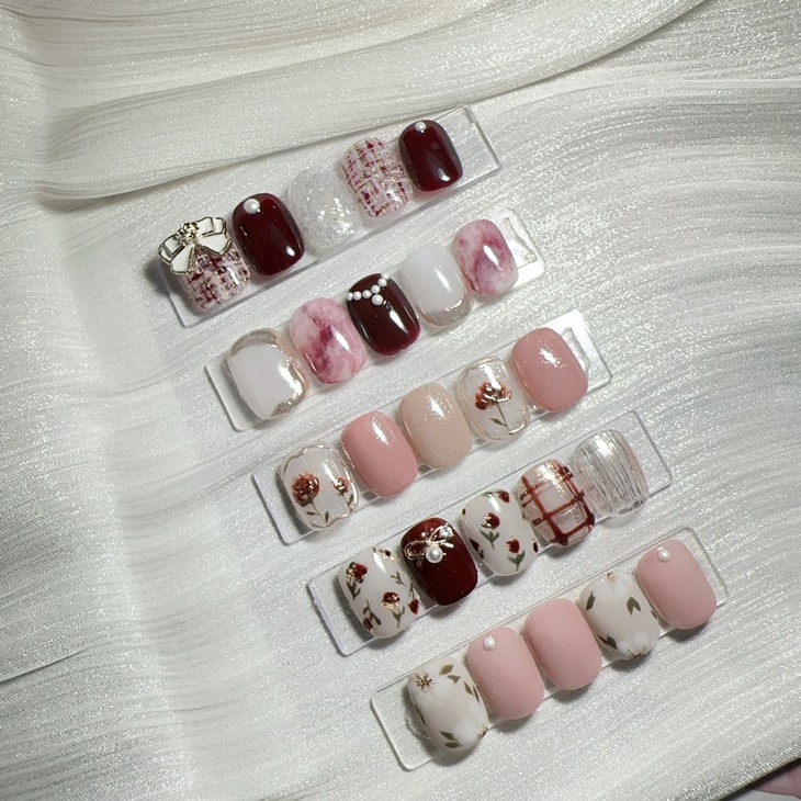 設計款手部凝膠美甲