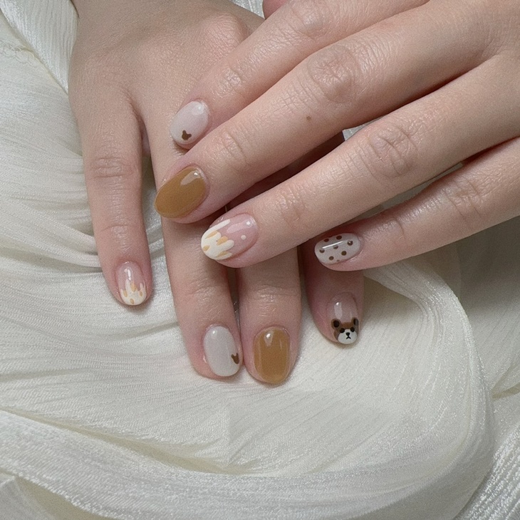 設計款手部凝膠美甲