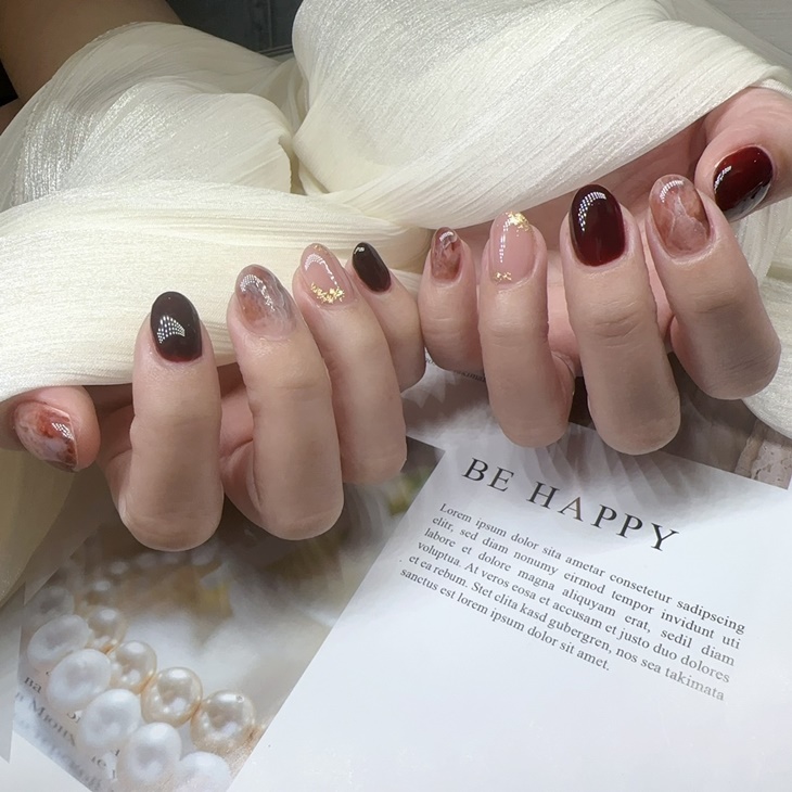 設計款手部凝膠美甲