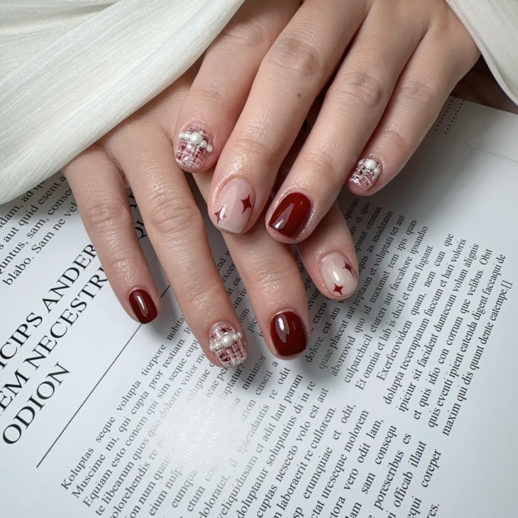 設計款手部凝膠美甲