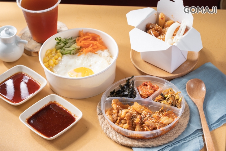  單人韓式套餐:泡菜豬肉拌飯+洋釀無骨炸雞(小)一份+紅茶