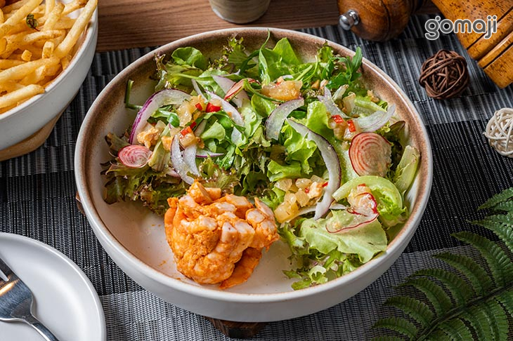 紅咖哩鮮蝦沙拉