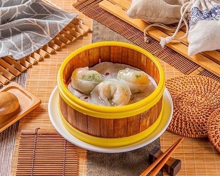 鮮蝦韮菜餃