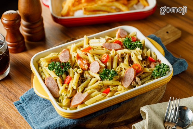 青醬德腸筆管麵