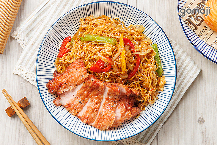 XO醬豬扒公仔麵