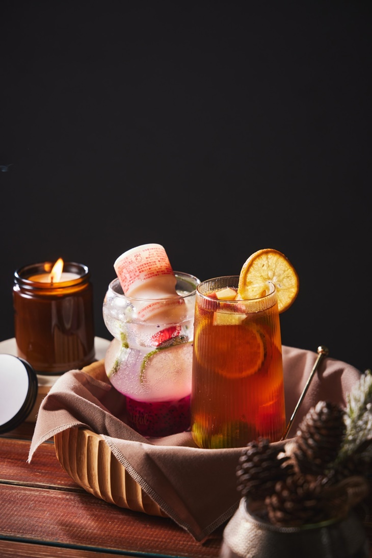 初戀．嫣紅火龍果氣泡飲＆繽紛果漾水果茶