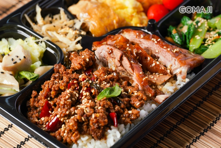 鴨肉拼塔香+蘿蔔湯