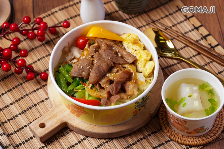 蔥燒鴨丼+蘿蔔湯