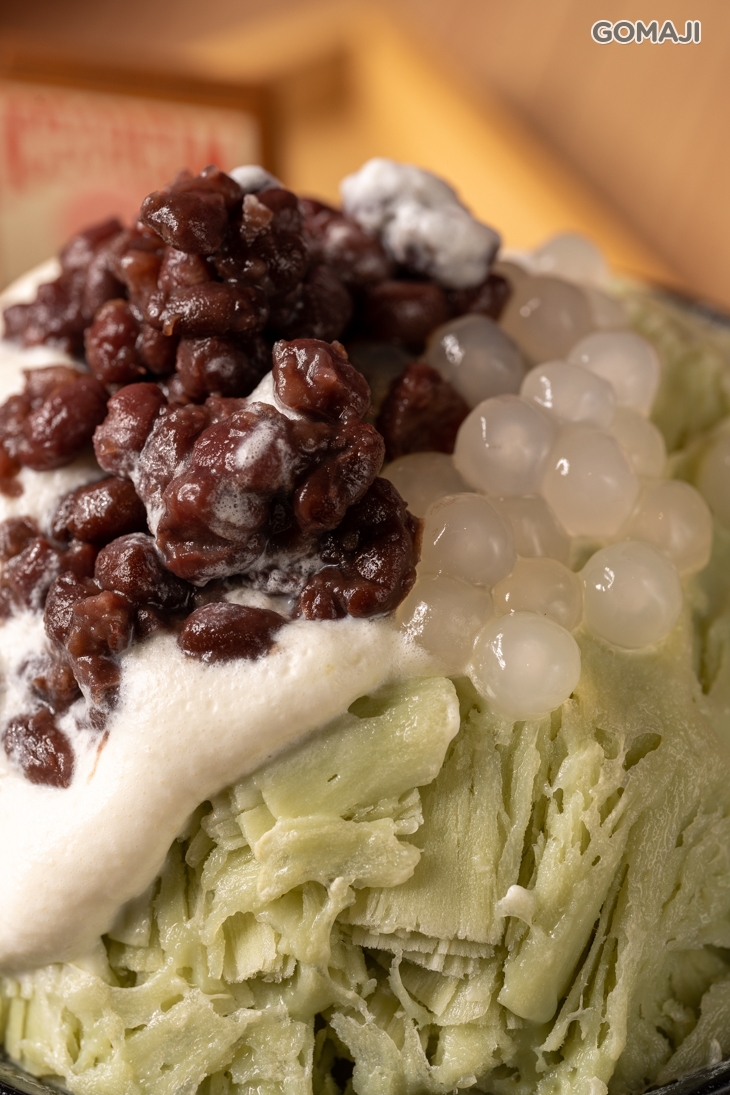 奶蓋白玉紅豆抹茶雪花冰