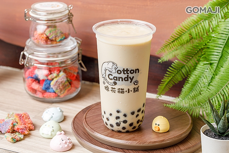 液體貓球（珍珠奶茶)