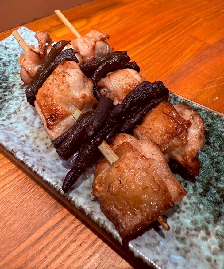 剝皮辣椒雞腿串