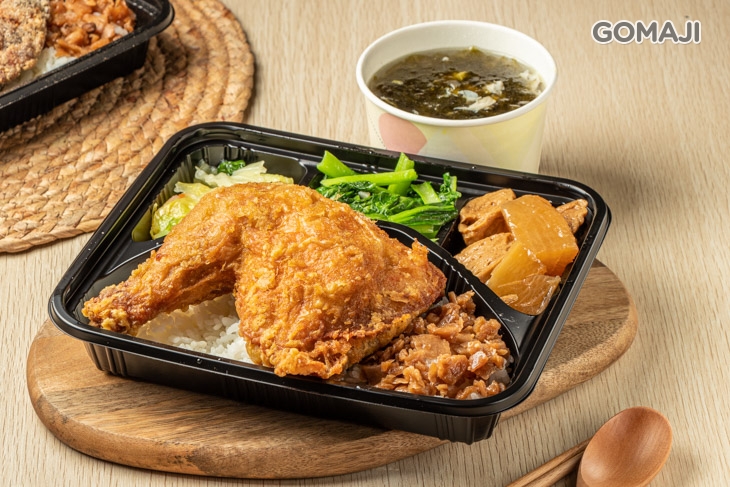 酥炸雞腿便當