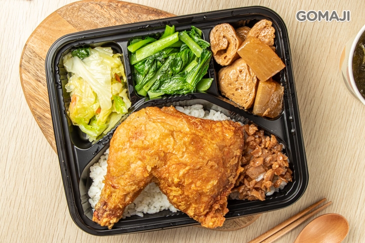 酥炸雞腿便當
