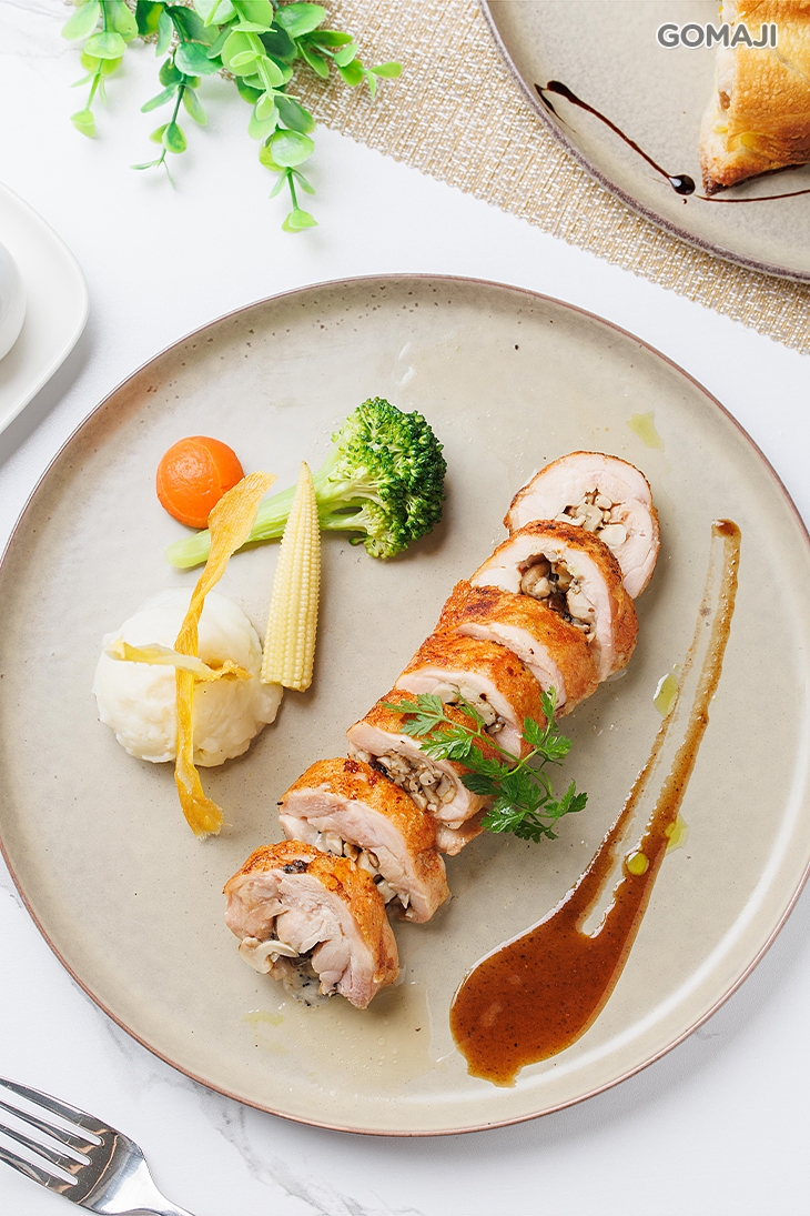 松露野菇起司雞肉捲