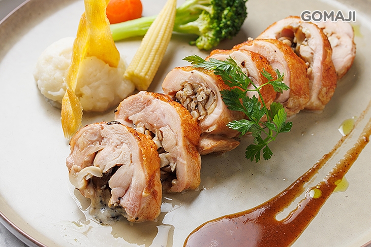 松露野菇起司雞肉捲