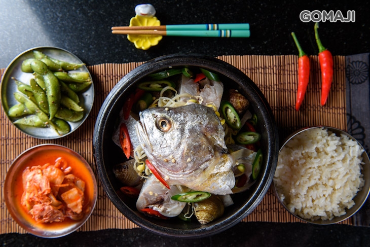 韓式辣燉魚鍋餐