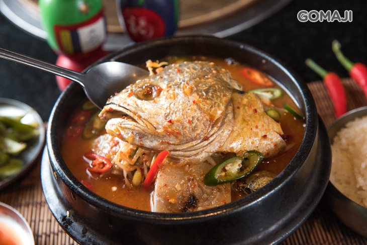 韓式辣燉魚鍋餐