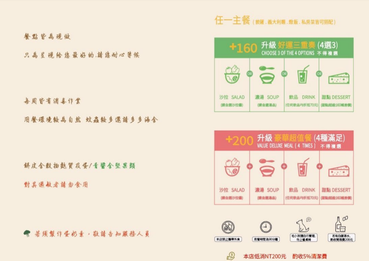 窯籃曲義式烘焙餐廳(礁溪店)菜單