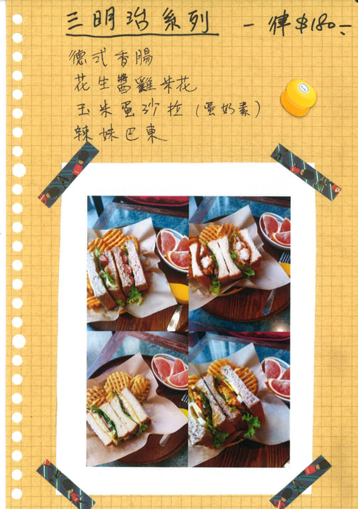 問事咖啡館菜單