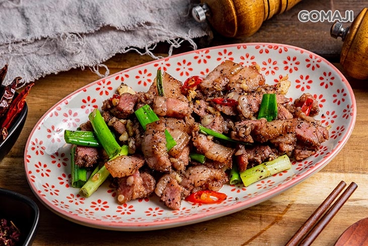 蒜苗鹹豬肉
