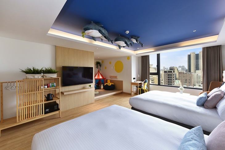 鯊鯊家庭四人房(二中床/和室)