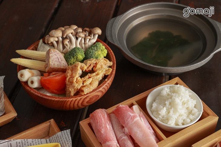 個人份小火鍋(昆布/豬肉/白飯)