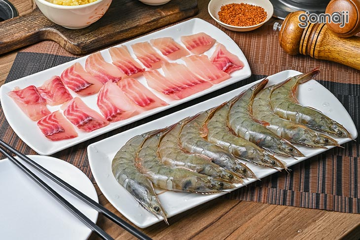 鯛魚片&白蝦