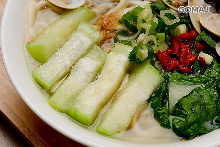 絲瓜蛤蜊麵