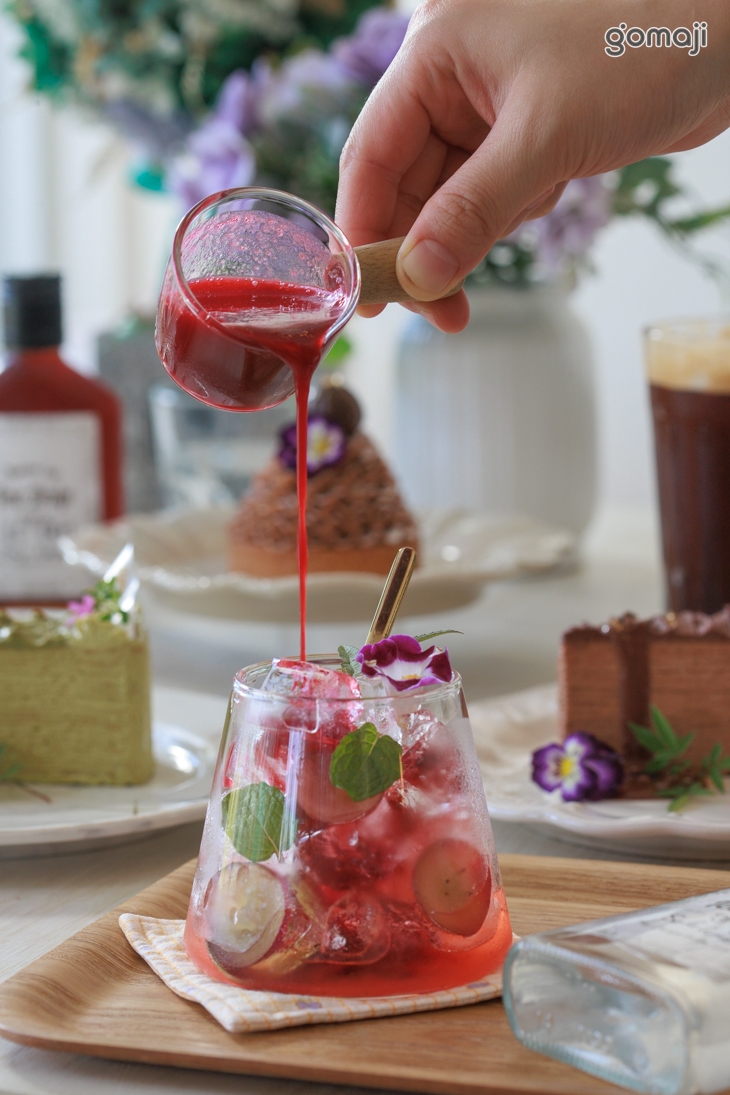 粉紅初夏氣泡飲