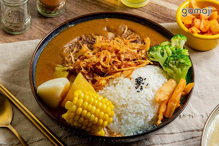 日式嫩煎牛肉排(雙片)咖哩飯