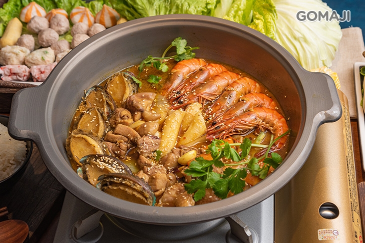 鮑魚雞蝦鍋