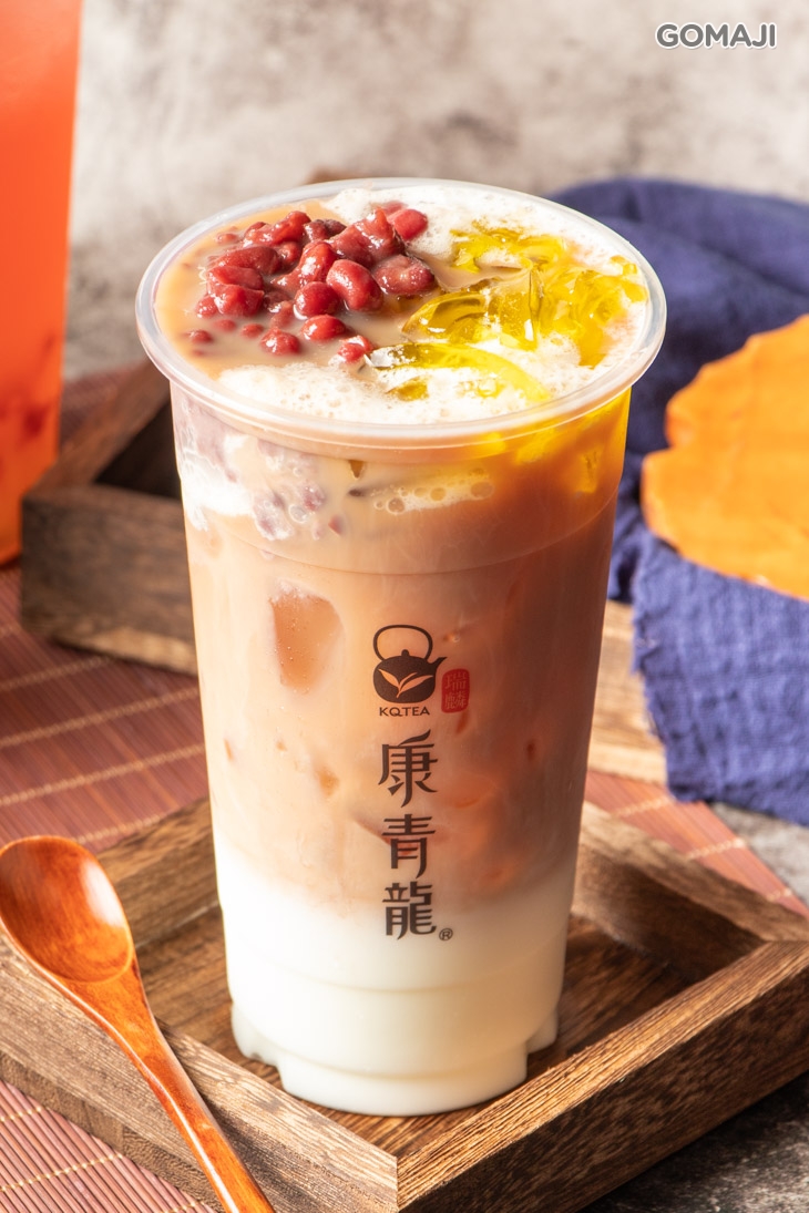 紅豆粉粿鮮奶茶