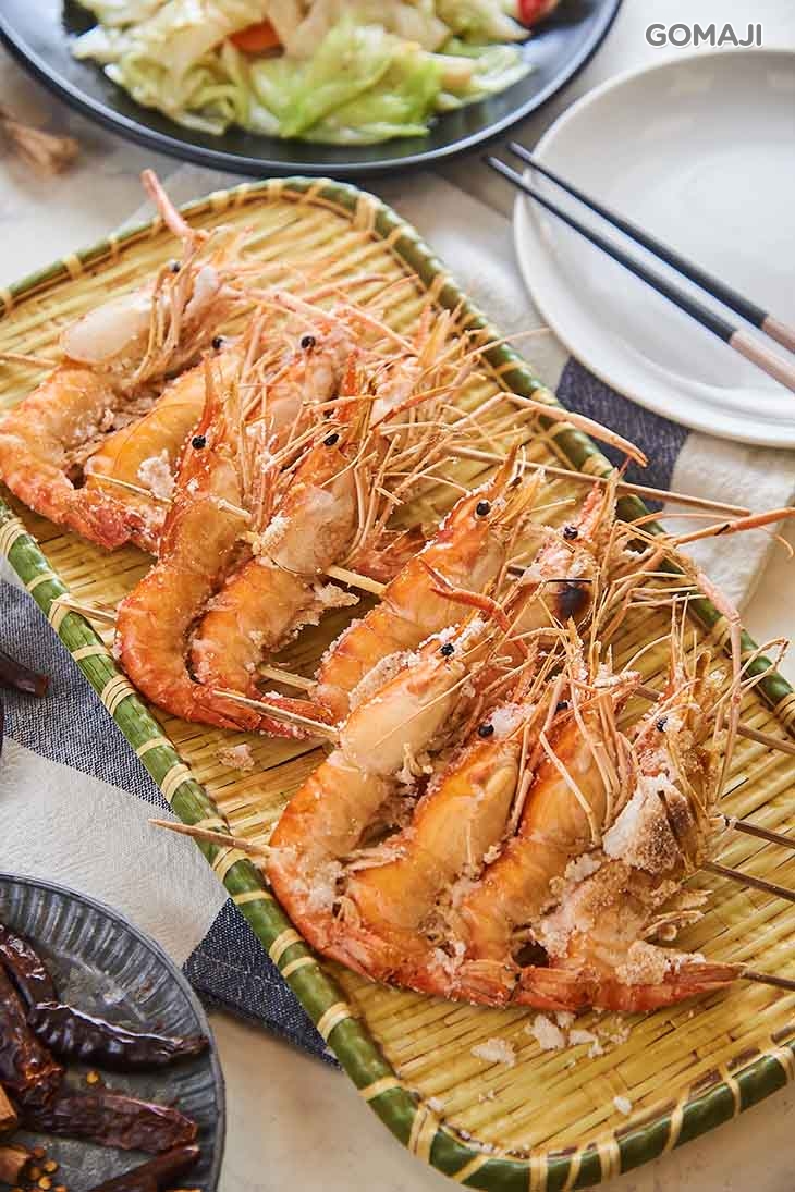 鹽烤紅頭蝦(小)