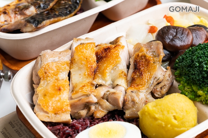 舒肥烤雞腿排餐盒