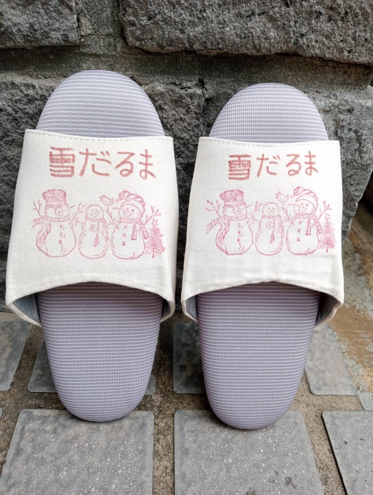 聖誕雪人環保日本拖鞋