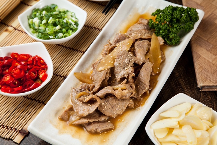 酸薑松阪肉