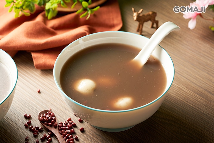 芝麻大湯圓紅豆湯