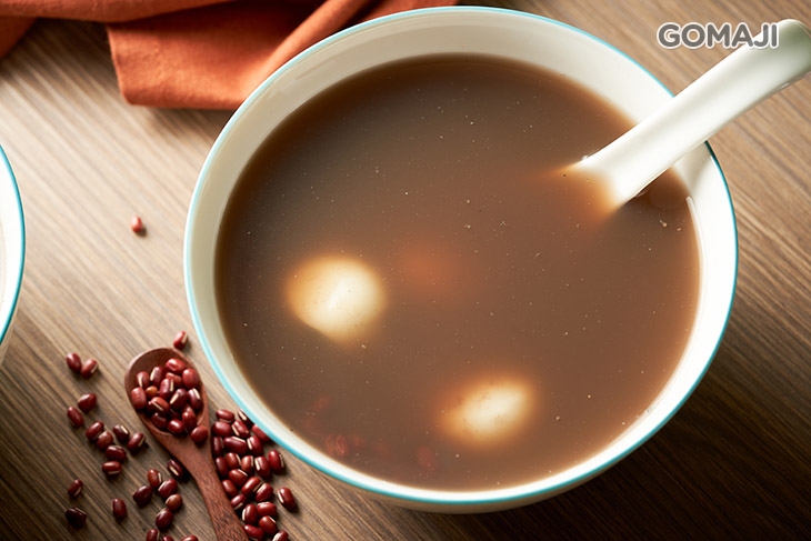 芝麻大湯圓紅豆湯