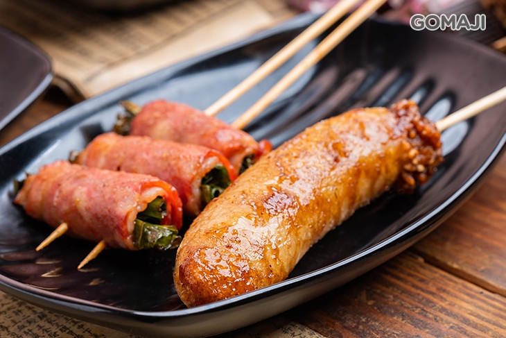 米腸、 培根蔥捲