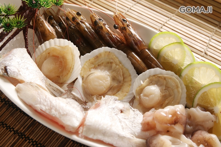 魚下巴/扇貝/白蝦/魷魚