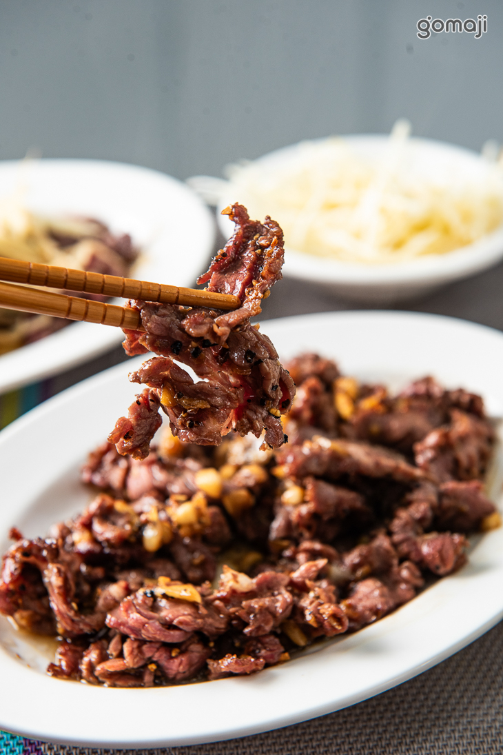 蒜煎黑胡椒牛肉