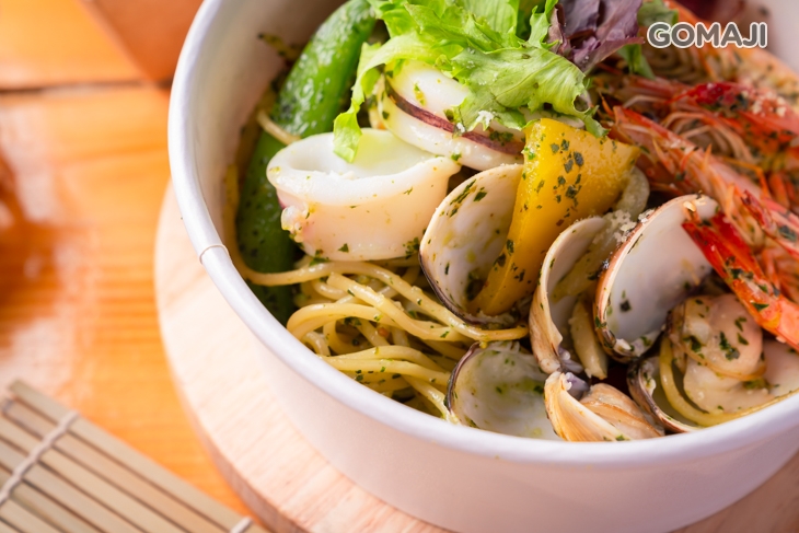 地中海青醬海鮮義大利麵