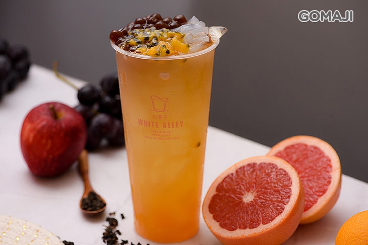 百香雙Ｑ果（波霸＋椰果）