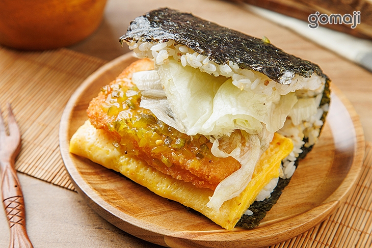 鱈魚排握飯糰