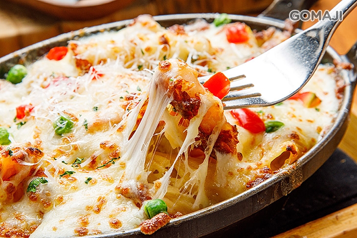  海鮮奶油巧達焗烤水管通心麵 