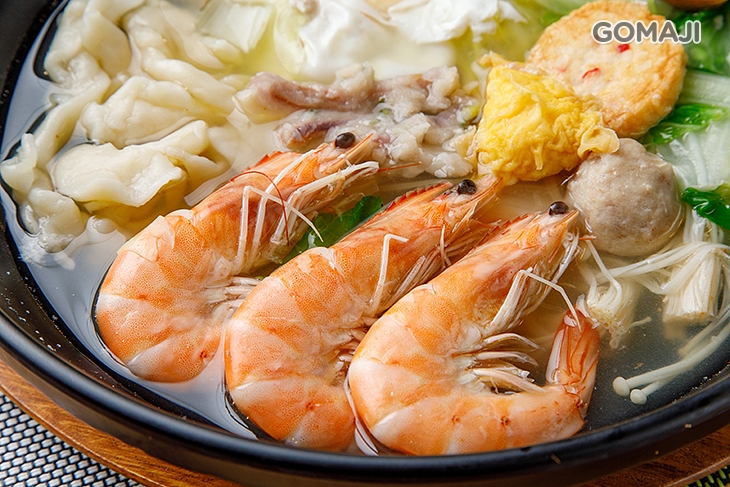 鮮蝦鍋燒麵一份(麵疙瘩)