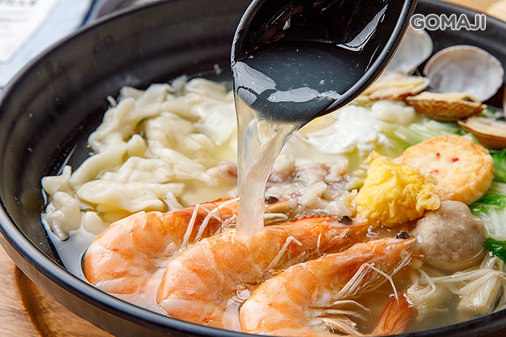 鮮蝦鍋燒麵一份(麵疙瘩)