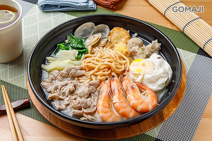 海陸鍋燒麵一份(雞絲麵)