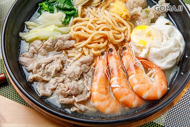 海陸鍋燒麵一份(雞絲麵)