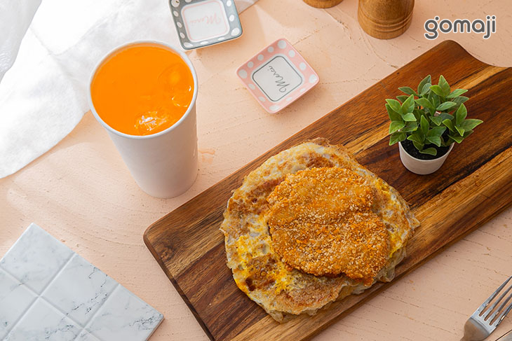 蔥抓餅蛋+無骨雞排套餐